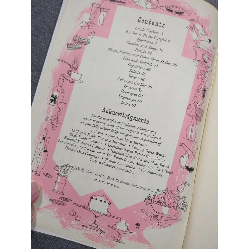 VTG 1955 The Creole Cookbook by Culinary Arts Institute‎ 201 New Orleans Recipes